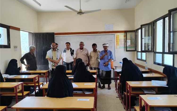 تدشين اختبارات الثانوية العامة بمديرية يافع رُصُد وسط استعدادات تربوية وتنظيمية متكاملة