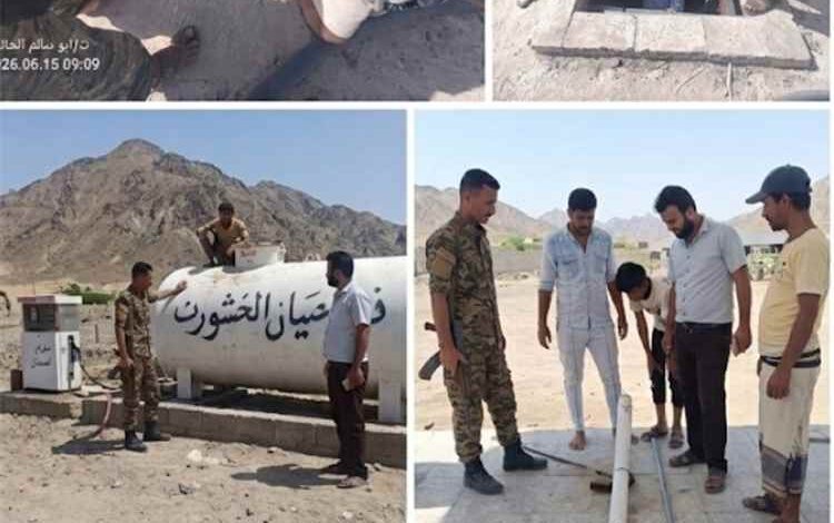 حملة تفتيش ميدانية على محطات المشتقات النفطية والغاز بمديرية حبيل الجبر وضبط مخالفات بالتسعيرة والكميات