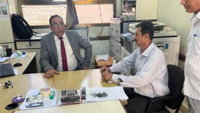 رئيس الجهاز التنفيذي يتفقد مستوى الانضباط الوظيفي في كلية المجتمع عدن