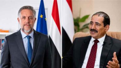 سفير الاتحاد الأوروبي يبحث مع وزير الداخلية تعزيز التعاون الأمني ودعم الاستقرار في اليمن