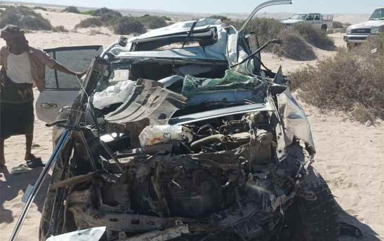 شبوة: وفاة امرأة وإصابة آخرين في حادث مروري بمديرية رضوم