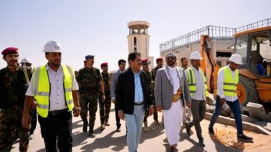 عاجل اللواء سلطان العرادة: مطار مأرب الدولي مشروع استراتيجي يقترب من استكمال مراحله الرئيسية..  شاهد بالصور