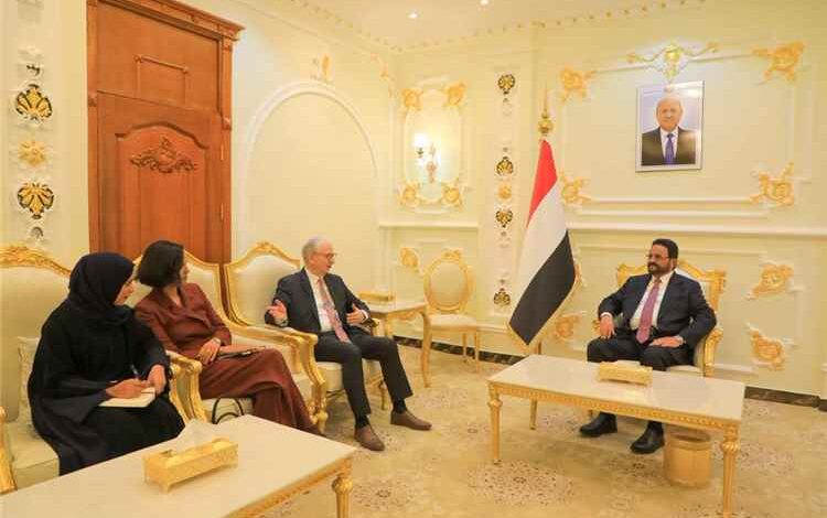 عضو مجلس القيادة العرادة يستقبل السفير الألماني في مأرب