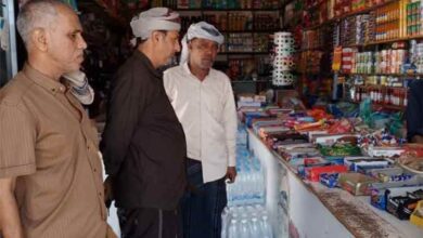 فريق الرقابة الميدانية ينفذ نزولاً تفتيشياً إلى أسواق سيحوت لمتابعة استقرار الوضع التمويني