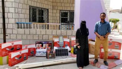 مأمور التواهي يدعم روضة الضياء بمنظومة مراقبة وإنارة تعمل بالطاقة الشمسية