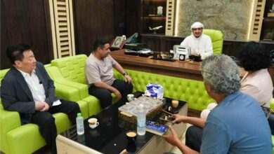 مجموعة القطيبي تبحث مع وفد صيني تأسيس شركة عقارية مشتركة لتنفيذ مشاريع استثمارية في اليمن