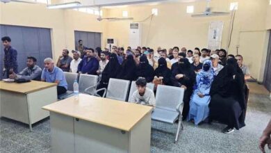 محكمة صيرة الابتدائية تصدر احكاماً بالإعدام والسجن بحق متهمين بجريمة قتل رجل الأعمال أنجل الشعيبي