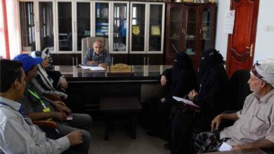 مدير تربية لحج يلتقي الفريق الوزاري في ثالث الاختبارات الوزارية
