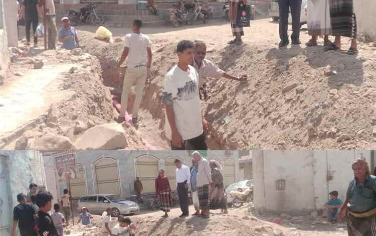 مدير عام ردفان يدشن مشروع ربط كيبل أرضي للضغط العالي بمدينة الحبيلين بطول 300 متر