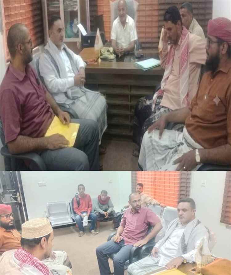 مدير عام ردفان يلتقي قيادة الأمن والنيابة ويؤكد أهمية تعزيز التعاون والتنسيق لخدمة المواطنين