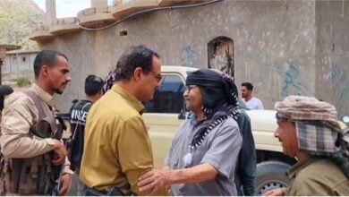 مدير عام شرطة الضالع يتفقد مديرية الحصين لتعزيز التلاحم المجتمعي والأمني