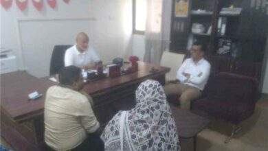 مدير عام مستشفى الأمراض النفسية يلتقي رئيس الدائرة السريرية بجامعة العلوم والتكنولوجيا عدن