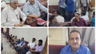 مسؤولون وبرلمانيون وقيادات عسكرية وأمنية واجتماعية يقدمون واجب العزاء بوفاة والدة الأخوين ناصر وخالد النسي