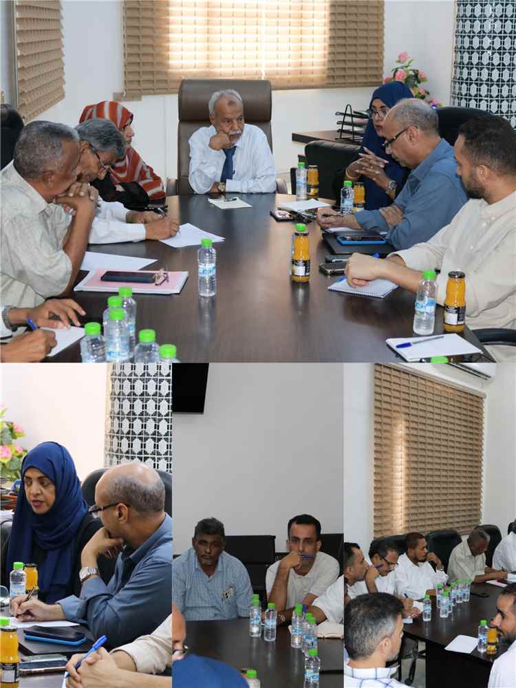 هيئة المساحة الجيولوجية تناقش مع مكتب الأمم المتحدة مشروع إدارة معلومات المناخ والمياه والإنذار المبكر في الأودية والأحواض المائية اليمنية