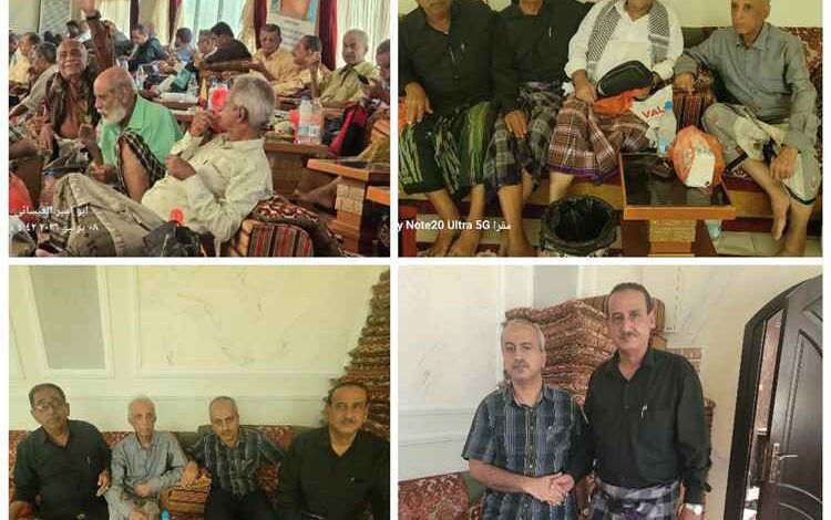 وزراء وقيادات عسكرية وأمنية وسياسيون ومثقفون يودّعون سعيد عولقي في مجلس عزاء مهيب بعدن
