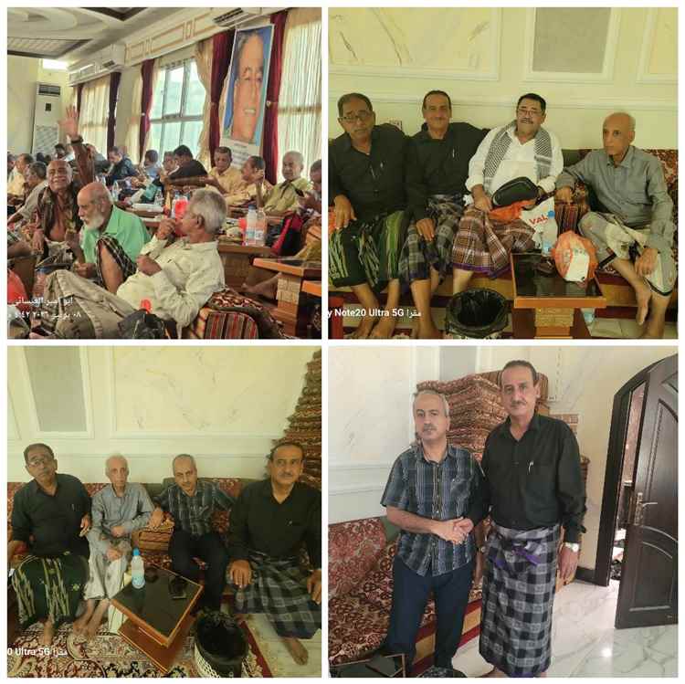 وزراء وقيادات عسكرية وأمنية وسياسيون ومثقفون يودّعون سعيد عولقي في مجلس عزاء مهيب بعدن