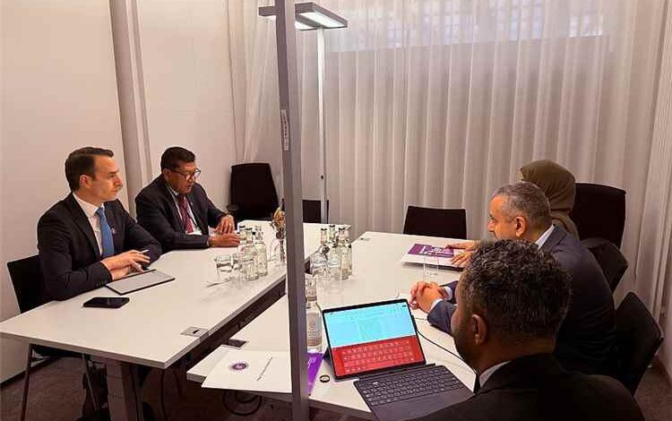 وزيرة التخطيط تبحث مع صندوق قطر للتنمية ومجموعة الدول الهشة (g7+) تعزيز التعاون المشترك