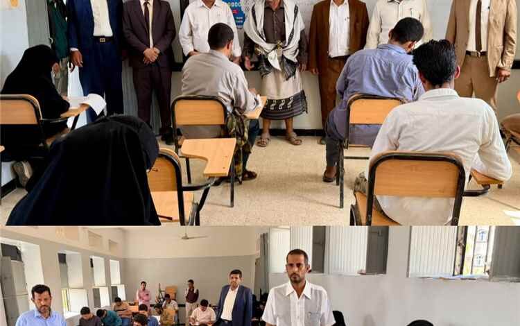 وكيل محافظة شبوة ومدير عام بيحان يدشنان الامتحانات النهائية للفصل الدراسي الثاني بكلية التربية بيحان