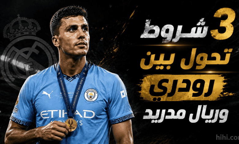 3 شروط تفصل بين رودري والانتقال إلى ريال مدريد
