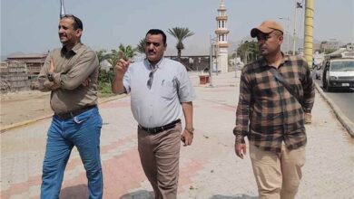 "الداؤودي" و"باخبيرة" يطلعان على ترتيبات تنفيذ مشروع إعادة تأهيل شبكة الصرف الصحي في كورنيش كود النمر بالبريقة