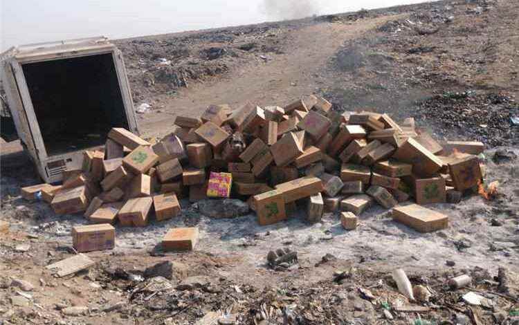 إتلاف أربعة أطنان من الأغذية الفاسدة في المنصورة