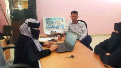 إشراف مباشر من مدير مكتب الصحة بلحج على استقبال متطوعات مشروع التغيير المجتمعي التغذوي في الحوطة والمسيمير