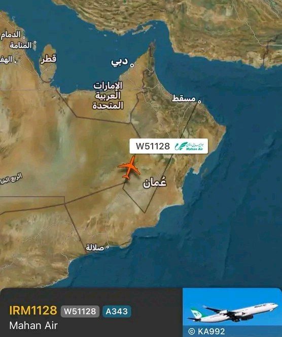 اجبار طائرة ايرانية على العودة قبل دخولها الأجواء اليمنية