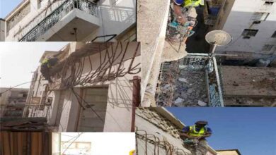 استجابة سريعة لإزالة الخطر من عمارة مسعد بالمسرح الوطني في التواهي