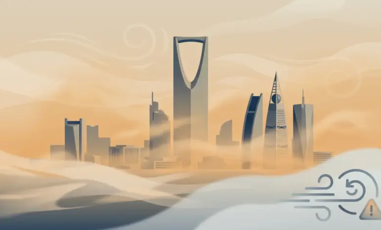 "الأرصاد" يُنبّه من رياح نشطة وتدنٍّ في الرؤية على الرياض الخميس