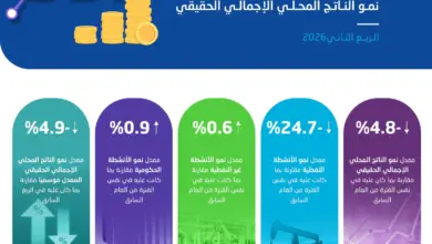 الإحصاء: الناتج المحلي الحقيقي يتراجع 4.8% في الربع الثاني من 2026
