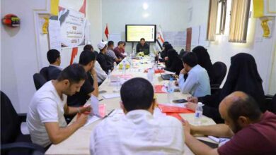 الدائرة الإنسانية بالمجلس الأعلى للمقاومة الشعبية تدشن مشروع بناء قدرات شركاء العمل الإنساني في تعز