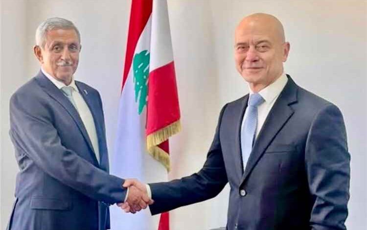 السفير الدعيس يبحث مع أمين عام وزارة الخارجية اللبنانية تعزيز التعاون والتنسيق المشترك