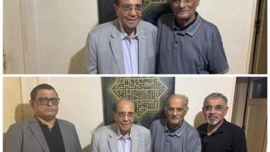 القيادي محمد علي أحمد يستقبل الرئيس المهندس حيدر العطاس في منزله بمصر