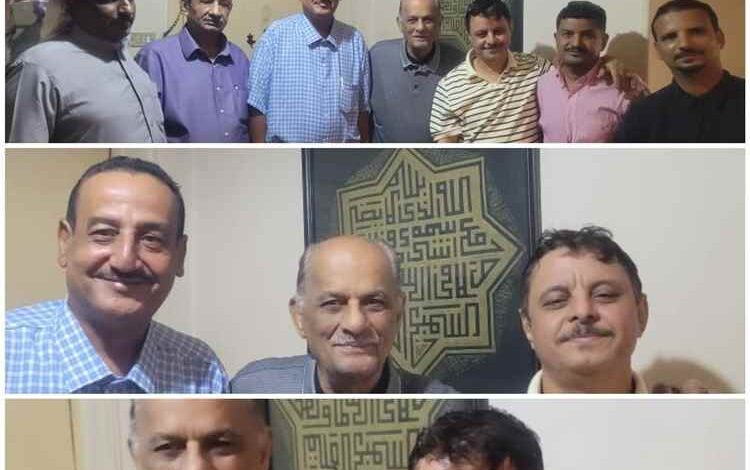 القيادي محمد علي أحمد يستقبل كوكبة من الشخصيات السياسية والاجتماعية والإعلامية من مختلف المحافظات الجنوبية