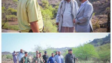 اللواء القبّة يزور موقع مشروع تغذية مدينة الضالع بالمياه ويوجه بالبدء الفوري في تنفيذ أعمال الحفر