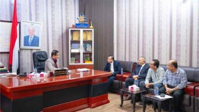المحافظ بن الوزير يناقش الترتيبات النهائية لافتتاح فرع المجلس الطبي للتخصصات الطبية بشبوة