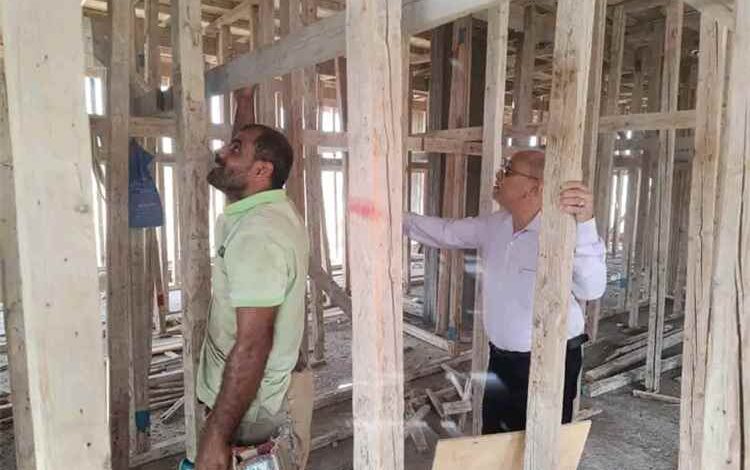 المهندس هود بغازي يتفقد الأعمال الإنشائية بالدور الثاني لإنهاء أزمة ضيق مبنى المديرية