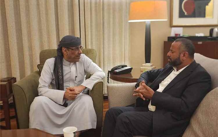 الميسري يستقبل محافظ محافظة الضالع اللواء أحمد القبة