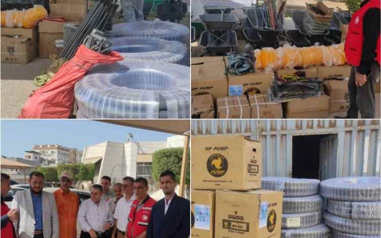 الهلال الأحمر في عدن يعزز جاهزية صندوق النظافة بمعدات متخصصة لمواجهة مخاطر السيول والتغيرات المناخية