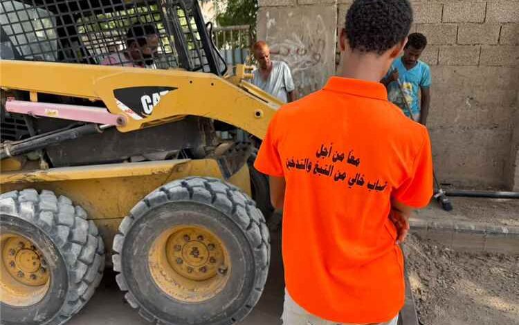 انطلاق حملة نظافة شاملة في ٥١ حارة بالحوطة لإعادة الوجه الحضاري للمدينة