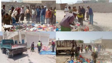 بحضور مدير عام الروضة انطلاق حملة النظافة لتعزيز المظهر الحضاري للمدينة