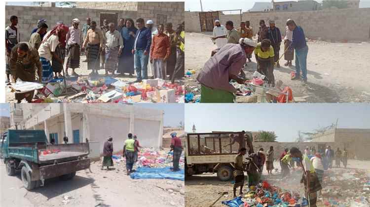 بحضور مدير عام الروضة انطلاق حملة النظافة لتعزيز المظهر الحضاري للمدينة