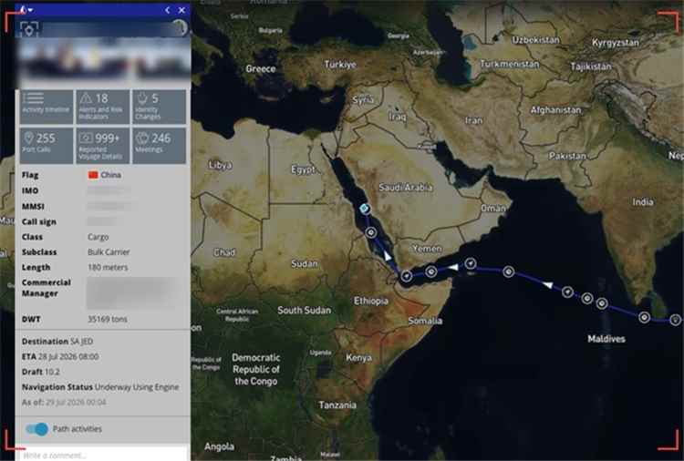 بيانات بحرية تتحدث عن نمط من الاستهداف الانتقائي في البحر الأحمر