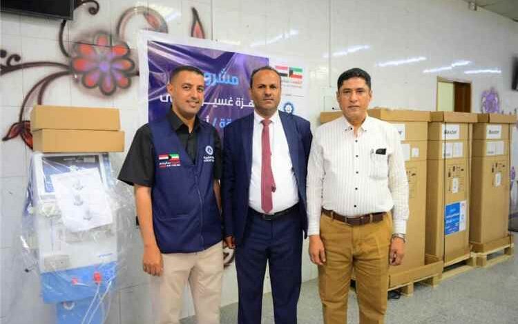 تدشين أربعة أجهزة غسيل كلوي وجهاز تبريد لمركز الغسيل الكلوي لمستشفى الجمهوري بتعز