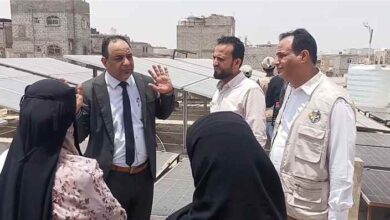 تدشين مشروع تركيب منظومة التكييف بالطاقة الشمسية للمرفق الصحي الثالث في مديرية دارسعد بعدن
