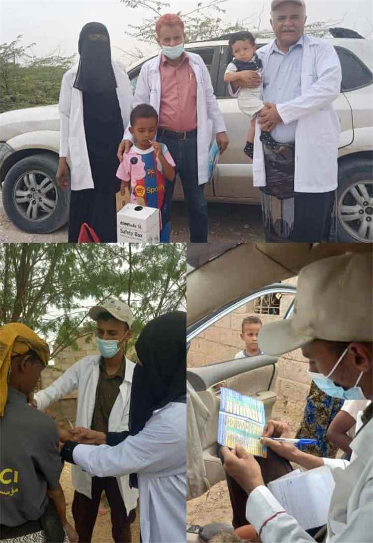 تدشين نشاط التحصين الايصالي التكاملي في مديرية المحفد