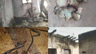 حريق يلتهم منزلًا بالكامل في كدمة المراقشة بخنفر إثر ماس كهربائي.. وأهالي المنطقة يطلقون نداء استغاثة