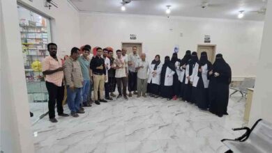 حضرموت .. تدشين مخيم طبي مجاني لرعاية مرضى السكري وضغط الدم بالريدة