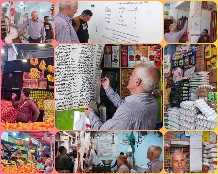 حملة رقابية بالسوق المركزي في تعز ترصد مخالفات بالإشهار السعري وتلزم المخالفين بتصحيح أوضاعهم