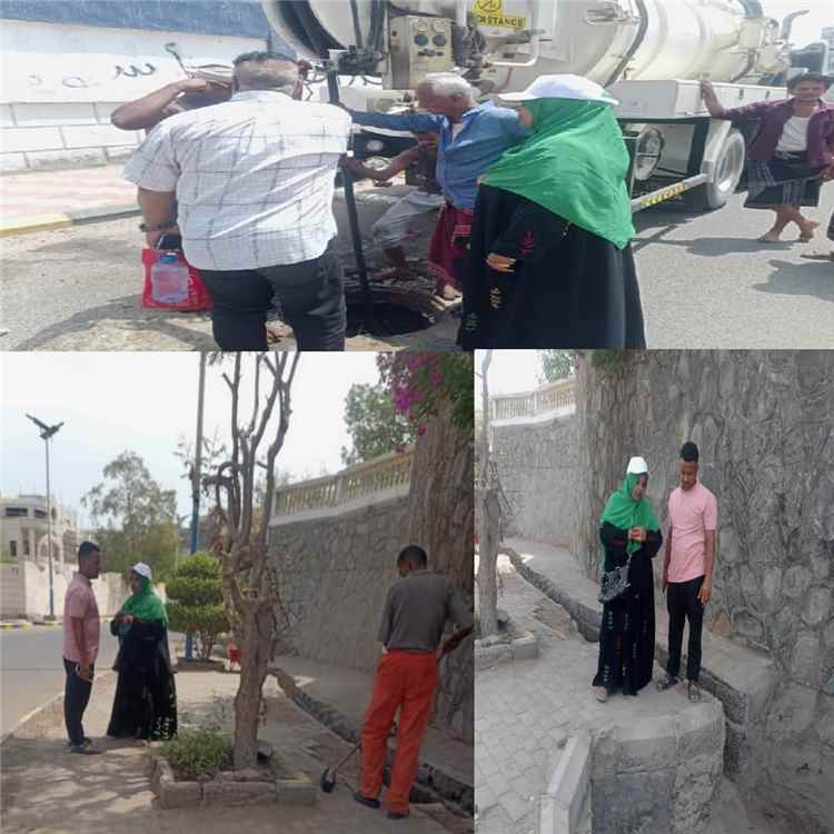 حملة ميدانية مكثفة للصرف الصحي والنظافة في التواهي استعدادًا لأي طوارئ مناخية